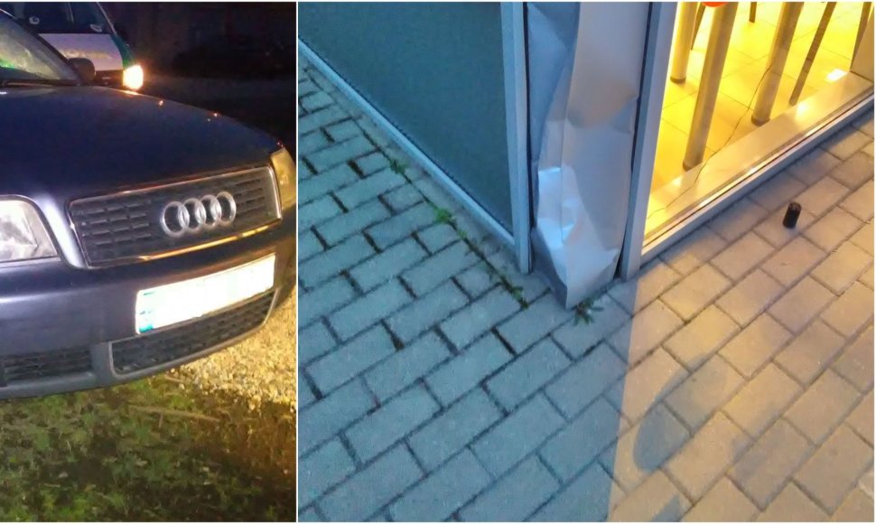 Ramučiuose girtas vairuotojas su „Audi“ įvažiavo į pastatą