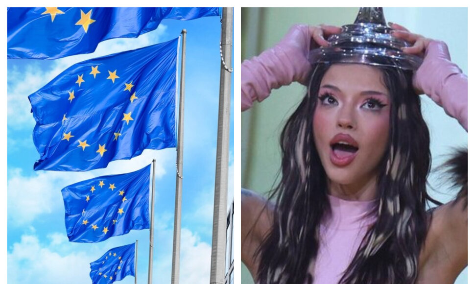 Europos Sąjunga ir Dara, kuri laimėjo &bdquo;Euroviziją&ldquo;