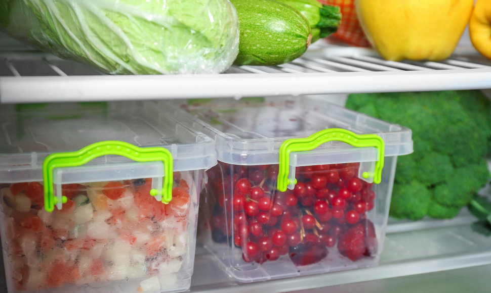 Daržovės šaldytuve