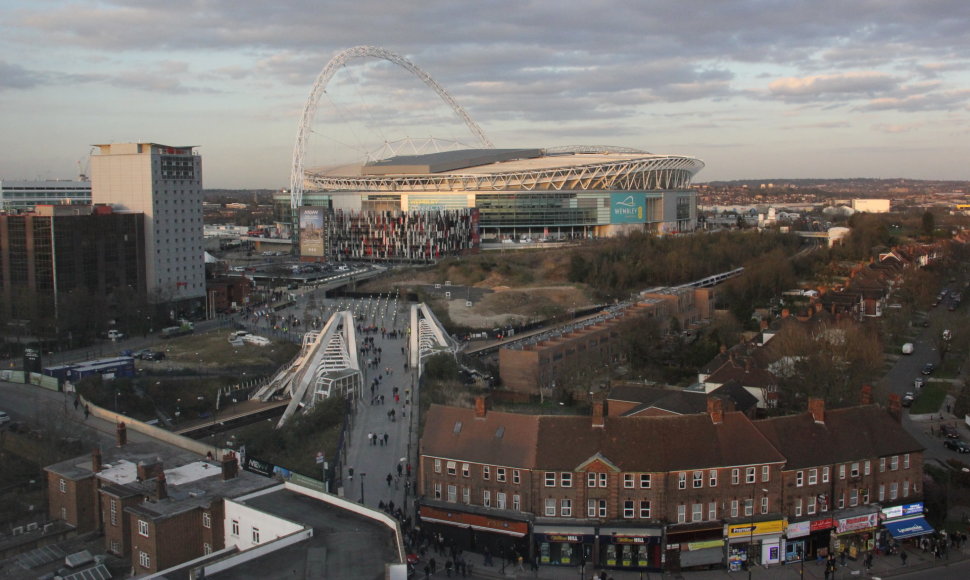 Lietuvos ir Anglijos futbolo sirgaliai Londone ir „Wembley“ stadione