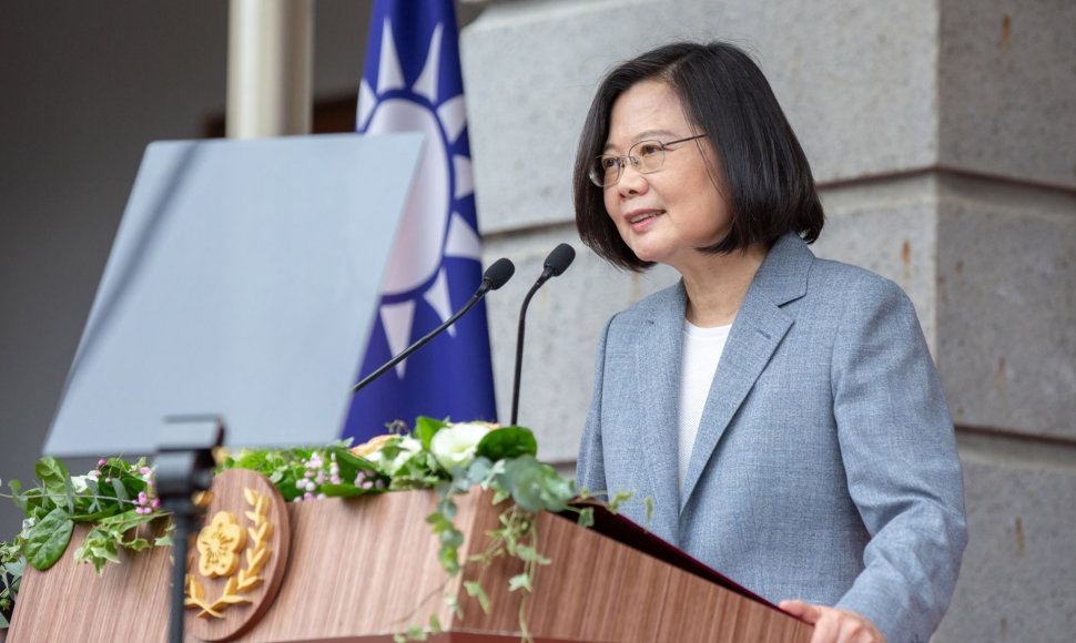 Taivano prezidentė Tsai Ing-wen buvo prisaikdinta antrai kadencijai