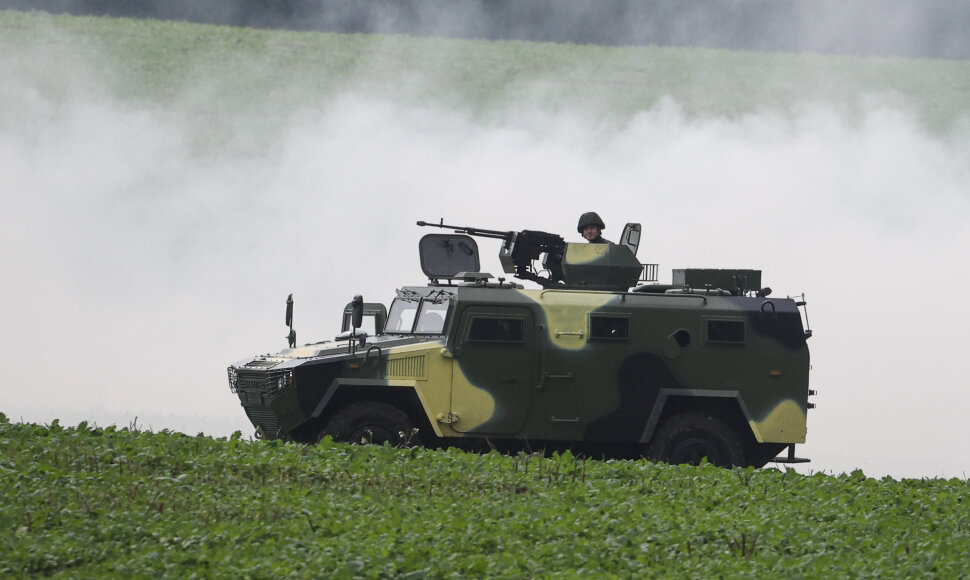 Baltarusijos karinė technika per pratybas