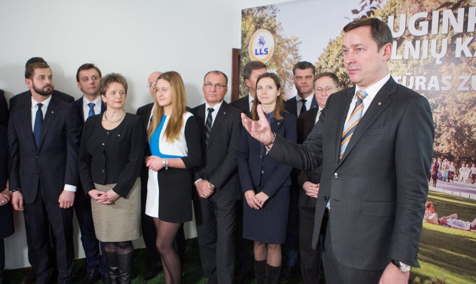Artūras Zuokas ir Lietuvos Laisvės sąjungos kandidatai Vilniuje.
