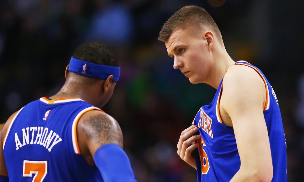 Carmelo Anthony ir Kristapas Porzingis