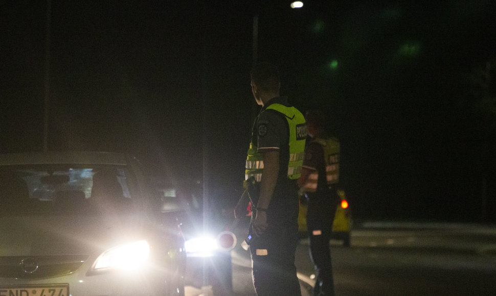 Policijos reidas Vilniaus gatvėse