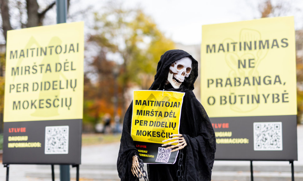 Lietuvos restoranų, viešbučių ir kavinių atstovų protestas dėl augančių mokesčių