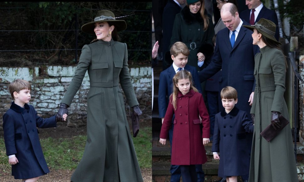 Britų karališkoji šeima eina į šventines pamaldas