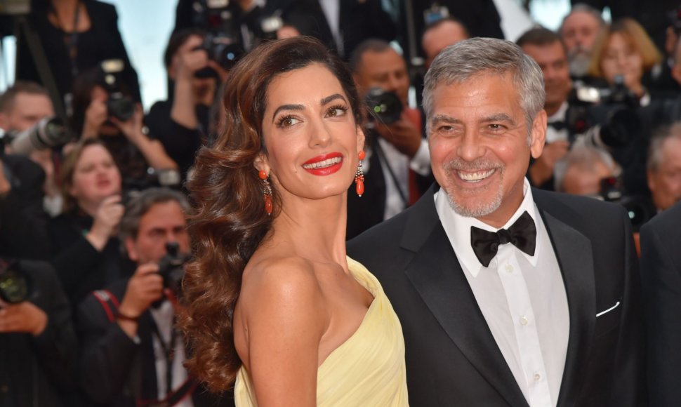 George'as Clooney su žmona Amal Clooney