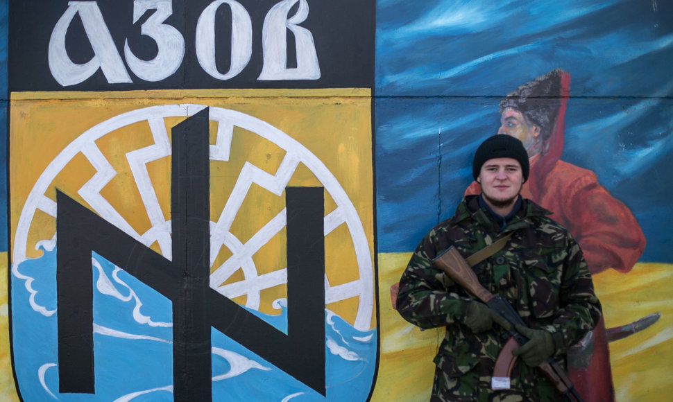 „Azov“ bataliono bazė Rytų Ukrainoje