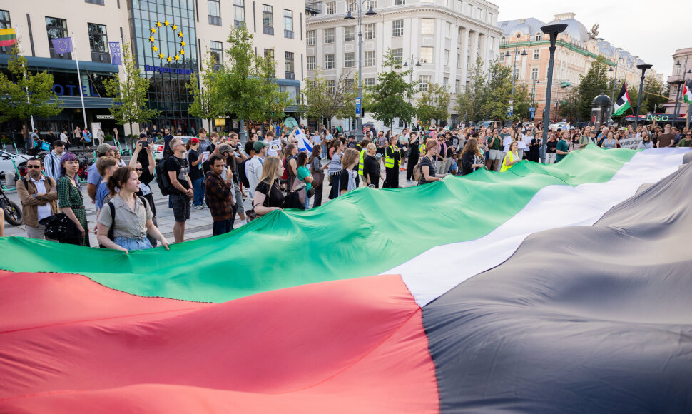 Protestas &bdquo;Leiskit Gazai gyvent&ldquo;