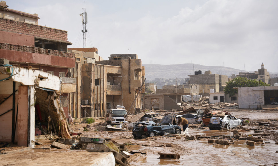 Potvynio Libijoje padariniai