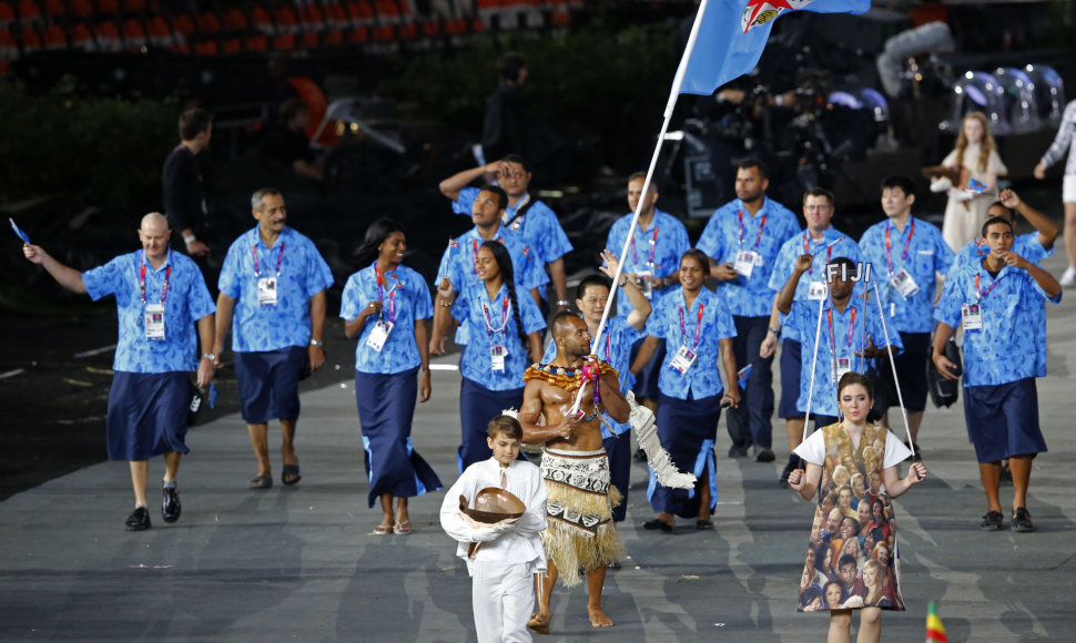 Fidžis olimpinių žaidynių atidarymo ceremonijoje