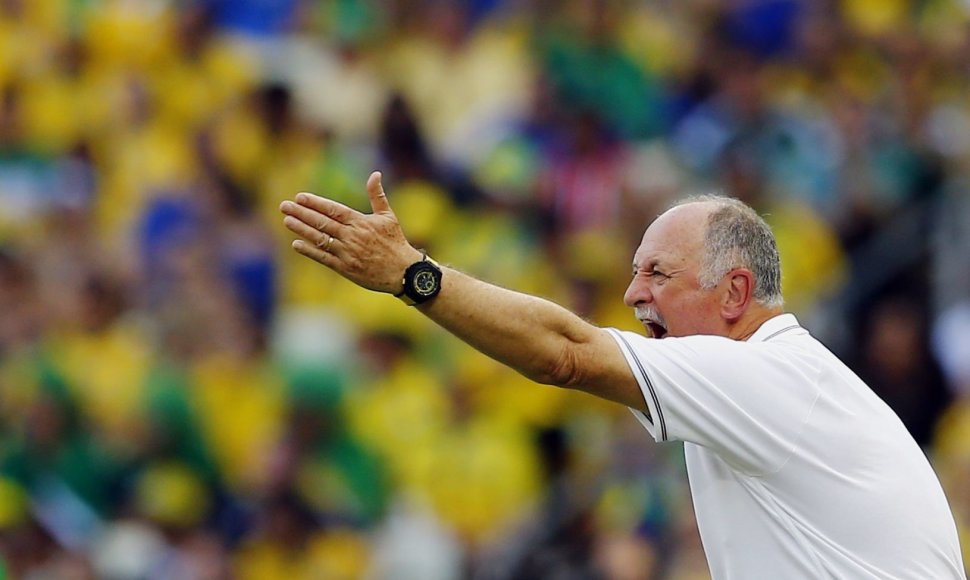Brazilijos futbolo rinktinės treneris Luizas Felipe Scolari
