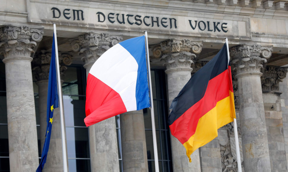 Prancūzijos ir Vokietijos vėliavos