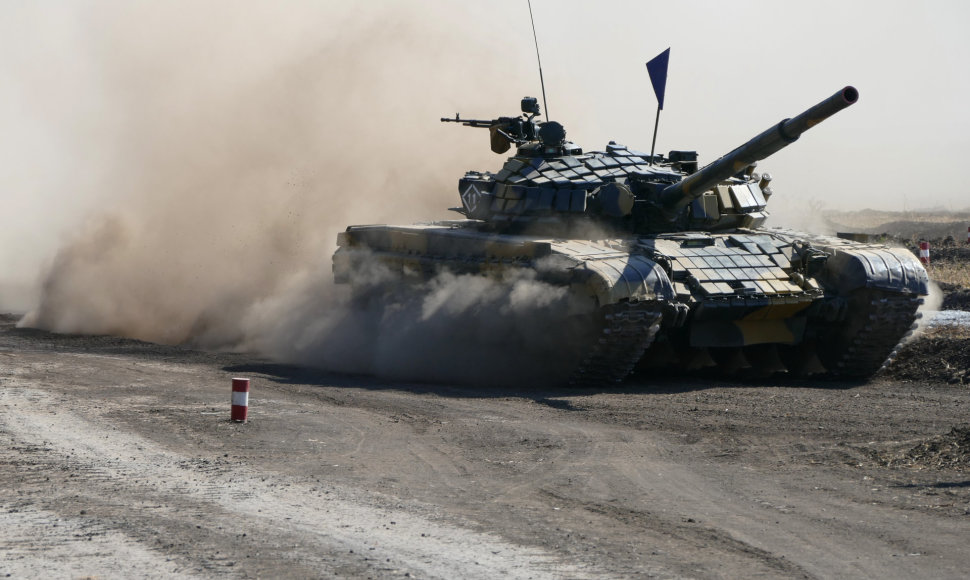 Separatistų tankas Ukrainoje