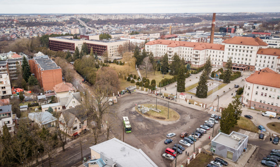 Intensyvūs darbai prasidės nuo įvažiavimo į Kauno klinikų teritoriją pro Akušerijos korpuso vartus iki viešojo transporto žiedinės sankryžos