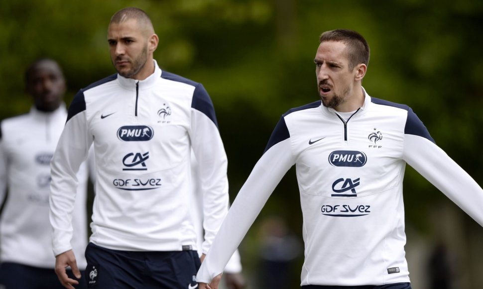 Karimas Benzema ir Franckas Ribery