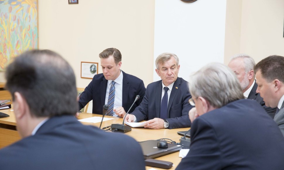 Seimo pirmininkas Viktoras Pranckietis susitiko su Tėvynės sąjungos - Lietuvos krikščionių demokratų frakcija