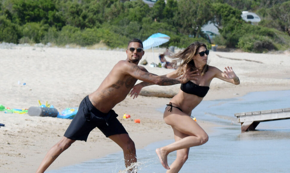 Kevinas-Prince'as Boatengas su žmona Melissa Satta
