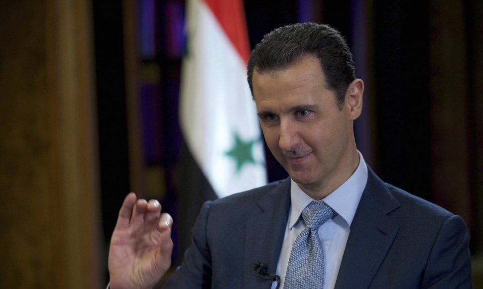 Sirijos diktatorius Basharas Al-Assadas.