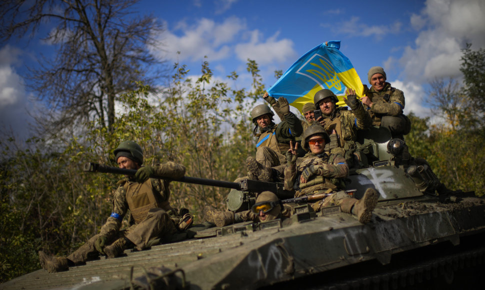 Ukrainos karinės pajėgos tęsia sėkmingą kontrpuolimą