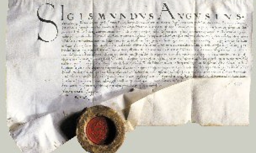 Žygimanto Augusto 1551 m. pergamentas