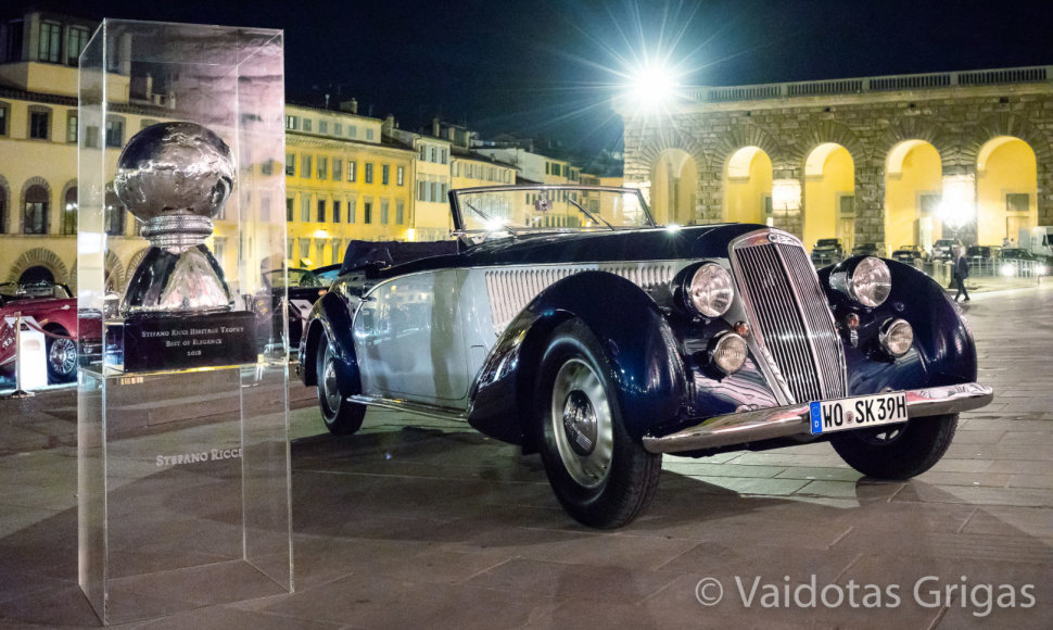 Saulius Karosas laimėjo Didįjį prizą prestižinėje Florencijos istorinių automobilių parodoje