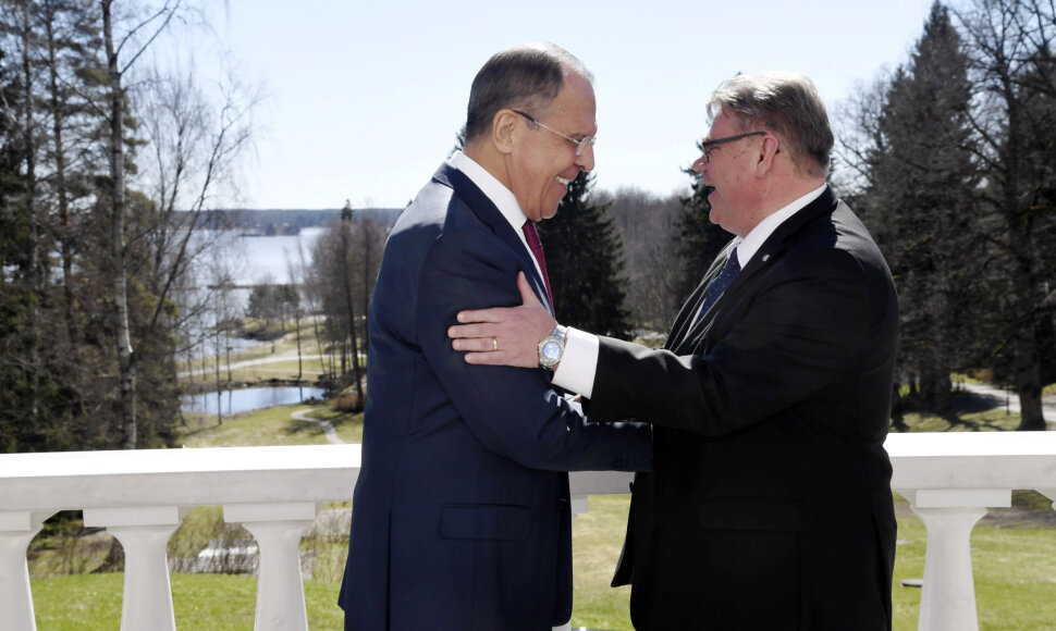 Sergejus Lavrovas ir Timo Soini