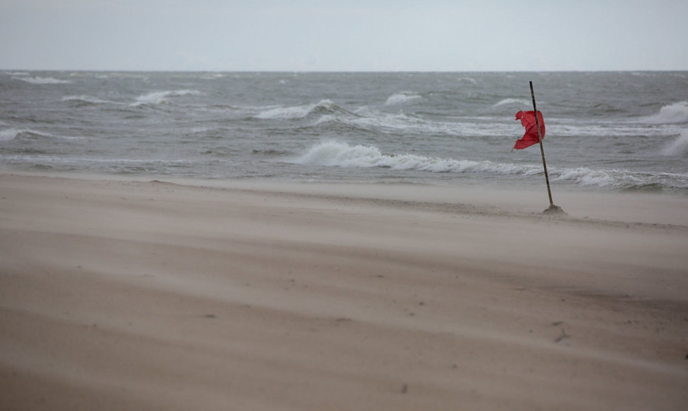Baltijos jūrą talžo vėjas