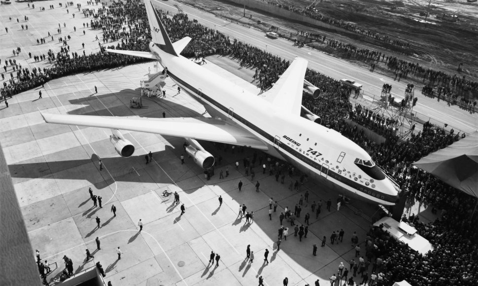 „Boeing 747“ visuomenei pirmą kartą parodytas 1968 metais