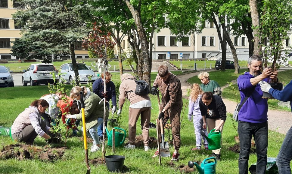 Kretingoje savaitgalį pasodinta 770 naujų medžių ir krūmų