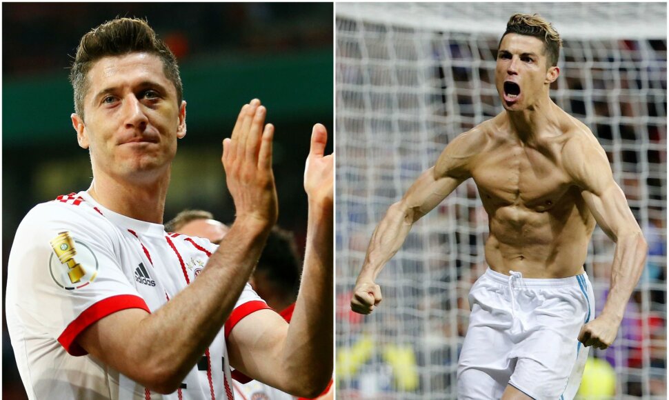 Robertas Lewandowskis ir Cristiano Ronaldo