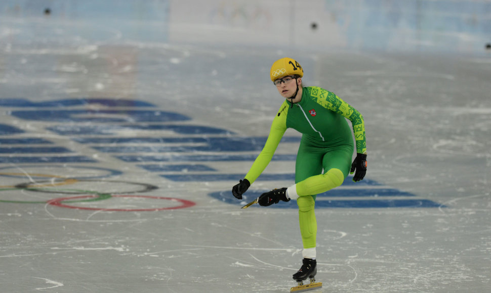 Greitojo čiuožimo trumpuoju taku atstovė Agnė Sereikaitė