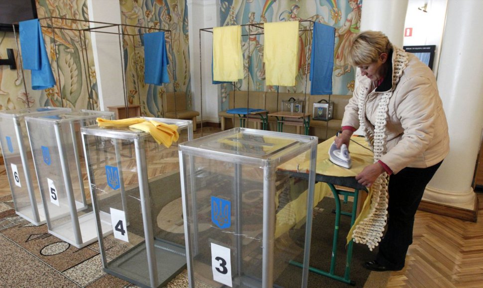 Ukrainoje rengiamasi parlamento rinkimams. 