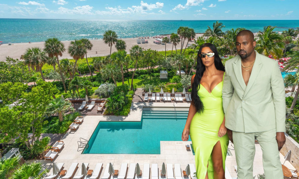 Kanye Westas per Kalėdas žmonai Kim Kardashian padovanojo butą Majamyje