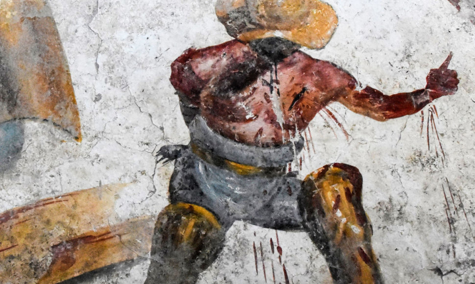 Pompėjoje rasta freska