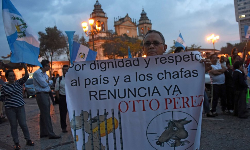 Protestas Gvatemaloje