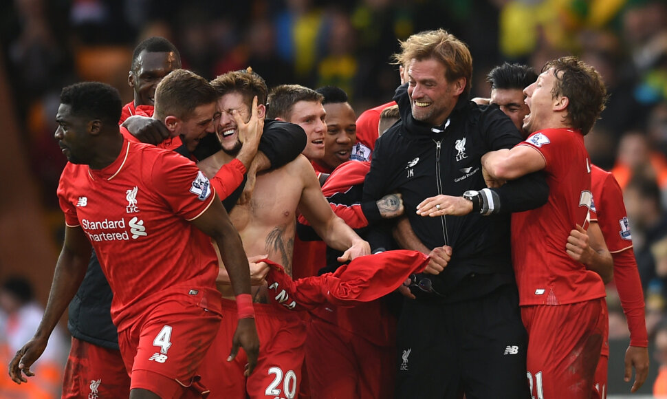 „Liverpool“ triumfas įveikus „Norwich“