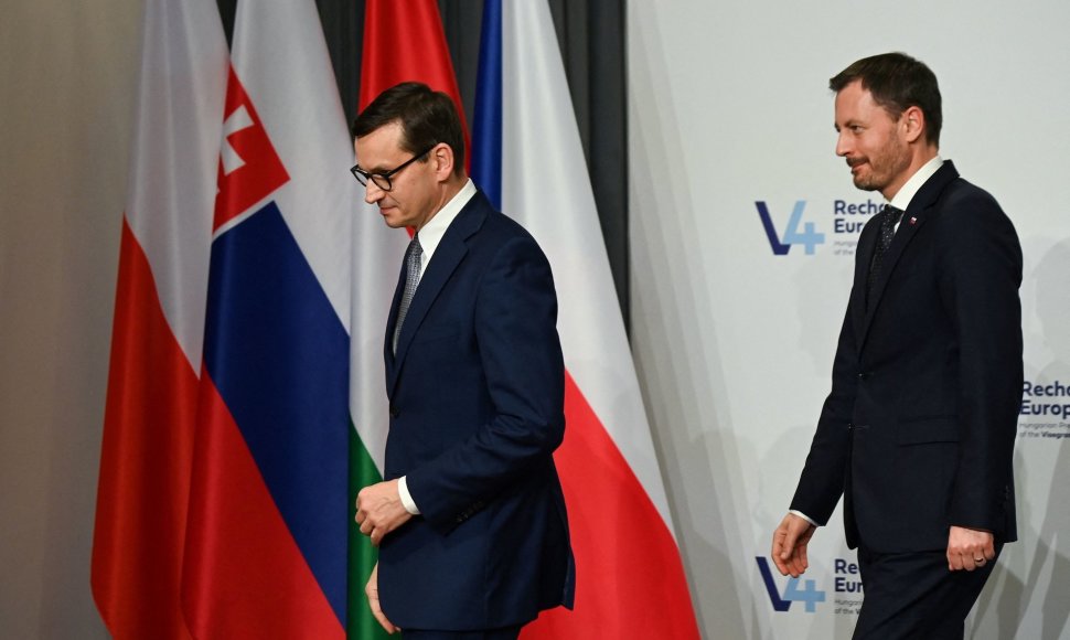 Lenkijos premjeras M.Morawieckis ir Slovakijos vyriausybės vadovas E.Hegeras
