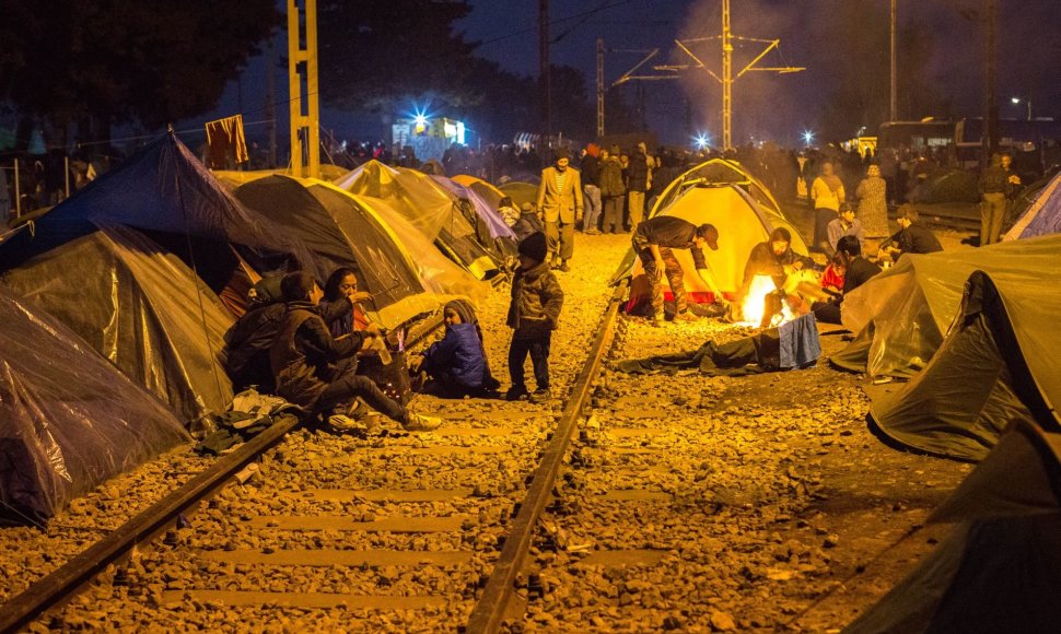 Idomeni (Graikija) pabėgėlių stovykla