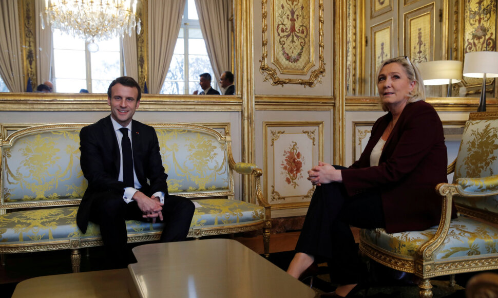 Emmanuelis Macronas ir Marie Le Pen