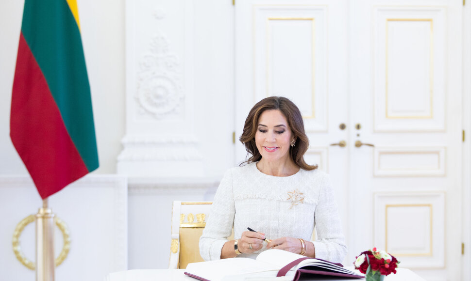 Prezidentas Gitanas Nausėda susitiko su jos karališkąja prakilnybe Danijos kronprincese Mary