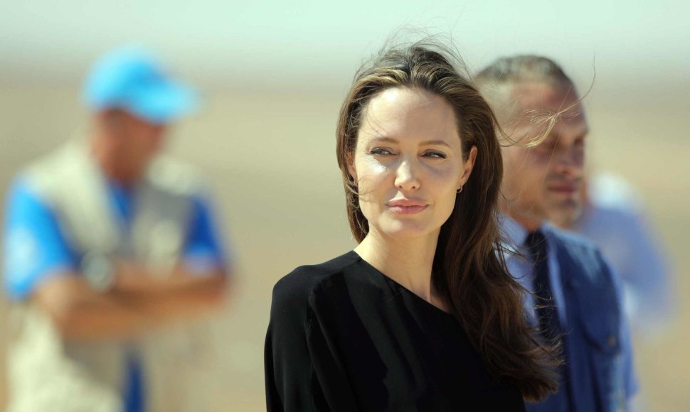 Angelina Jolie pabėgėlių stovykloje Sirijoje