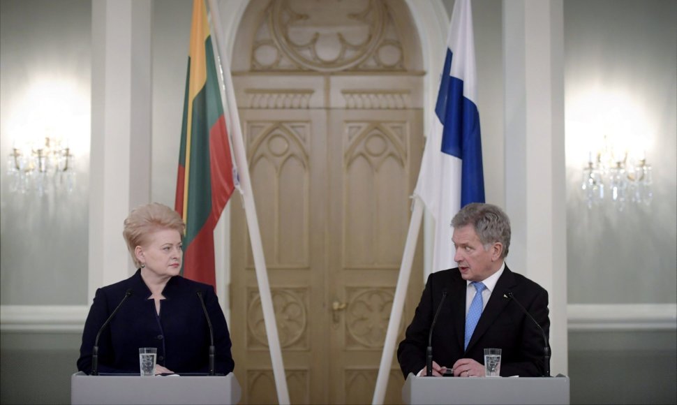 Dalia Grybauskaitė Helsinkyje susitiko su Suomijos prezidentu Saulis Niinisto