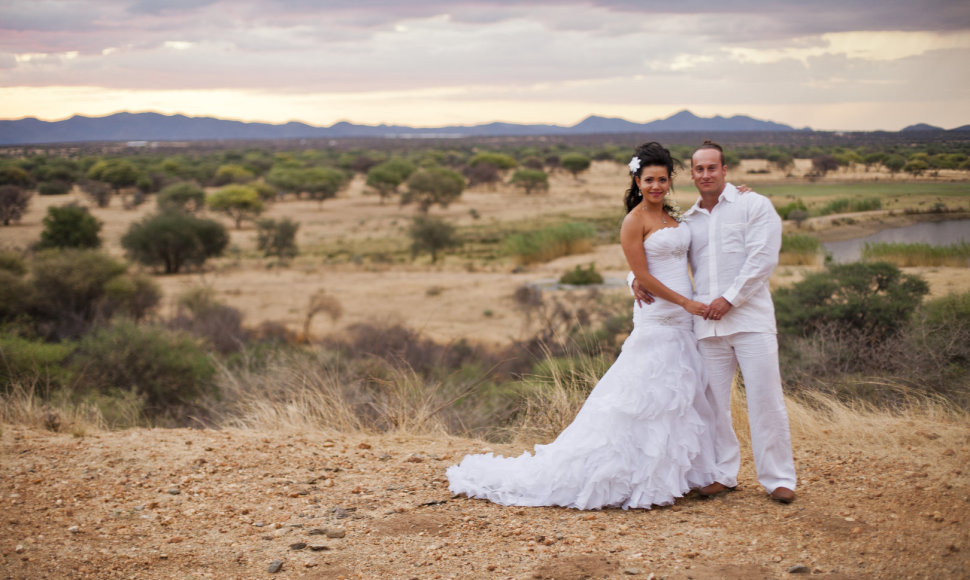 Andriaus Pauliukevičiaus ir Ilkos Adams vestuvės Namibijoje 