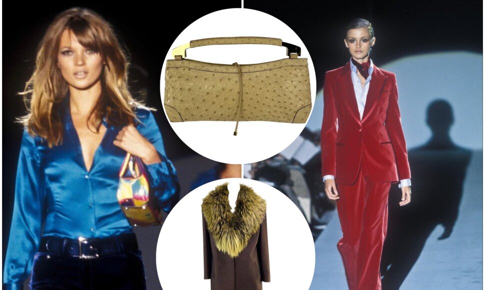 Tomo Fordo ir Gucci 1996-1997 m. kūriniai įkvėpė &scaron;ių metų tendencijas