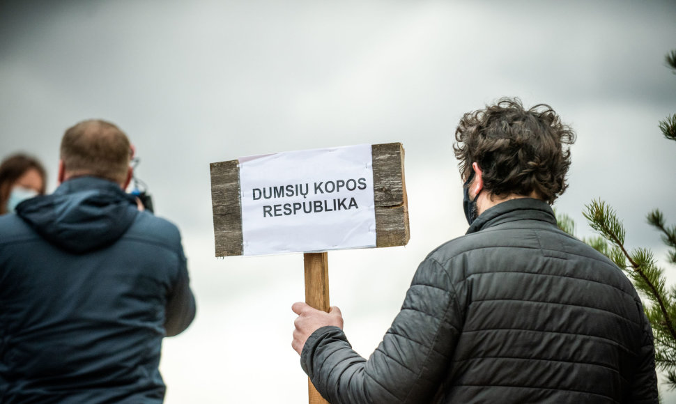 Protesto akcija „Už Dumsių kopos išsaugojimą“