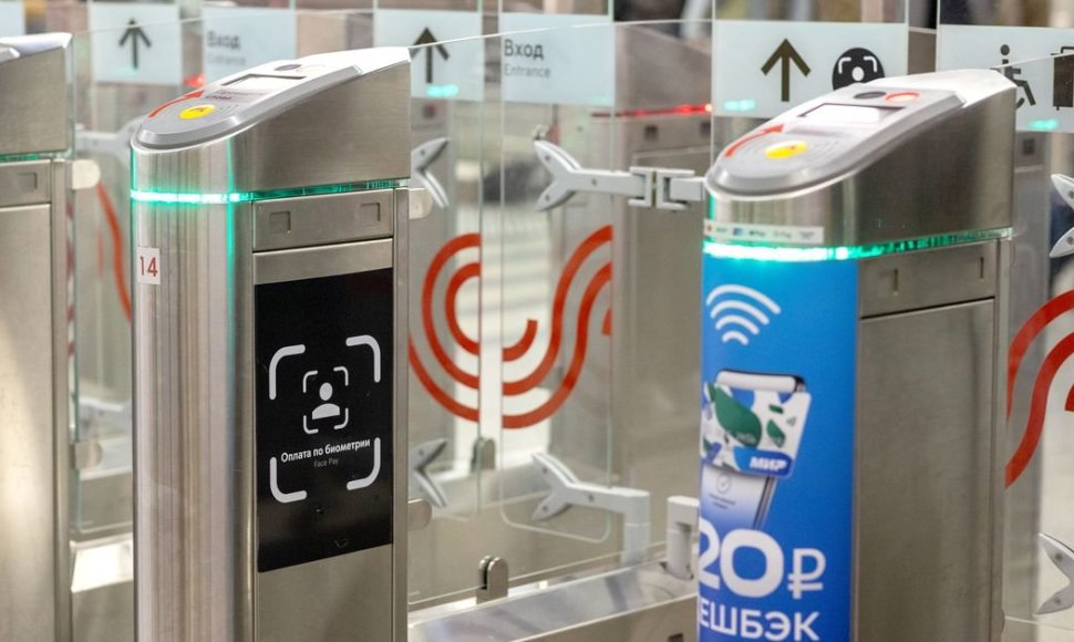 Veidų atpažinimo principu pagrįsta metro mokėjimų sistema Maskvoje