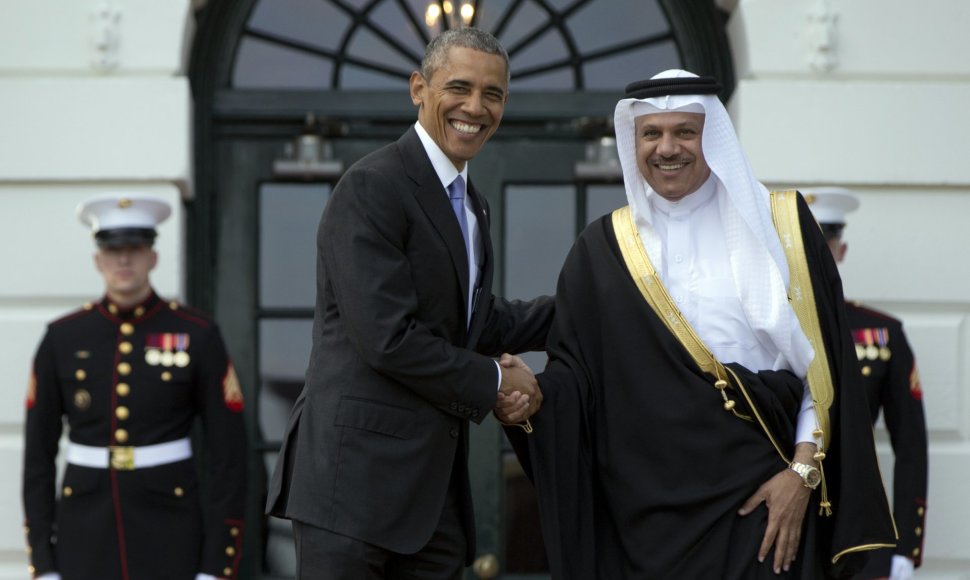 Barakas Obama su Abdul Latif bin Rashid Al Zayani