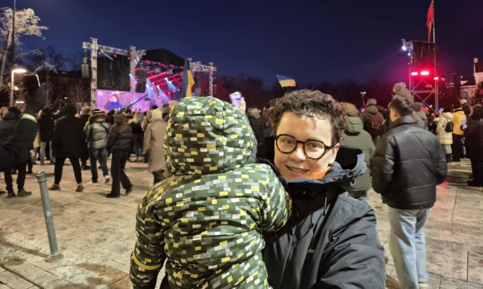 Jūratė su dukryte "Radarom koncerte
